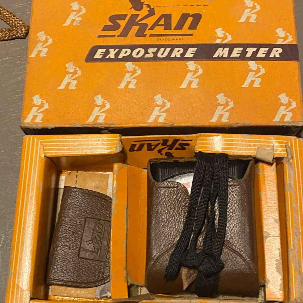 Vintage SKAN Exposure Meter w/ Original Box GM